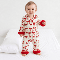 Combinaison Pyjama Bébé Fille Noël Satin
