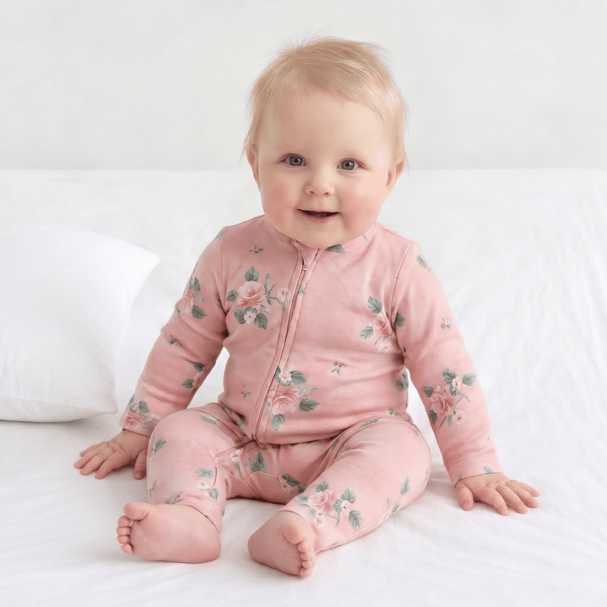 Combinaison Pyjama Bébé Fleuri