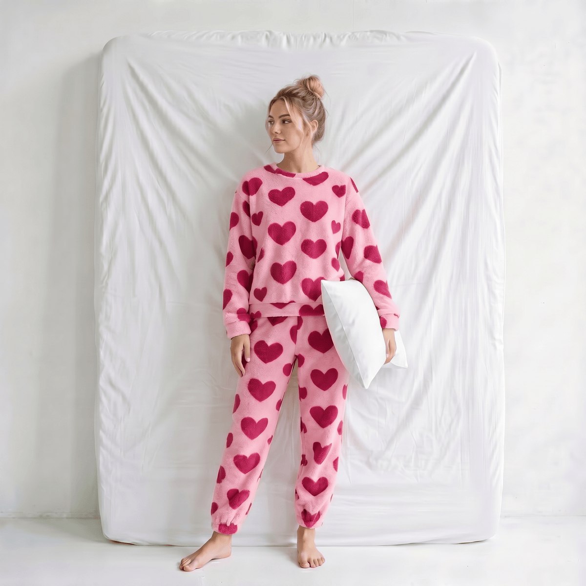 Ensemble Pyjama Coeur Femme