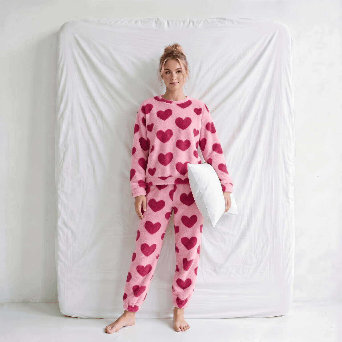 Ensemble Pyjama Coeur Femme