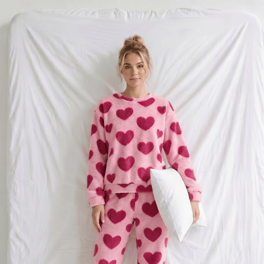 Ensemble Pyjama Coeur Femme
