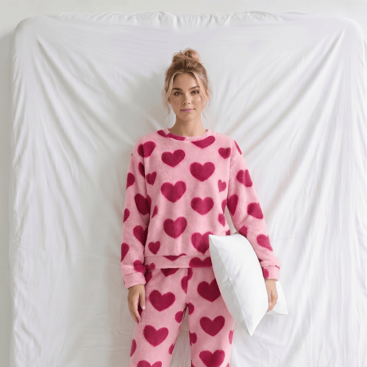 Ensemble Pyjama Coeur Femme