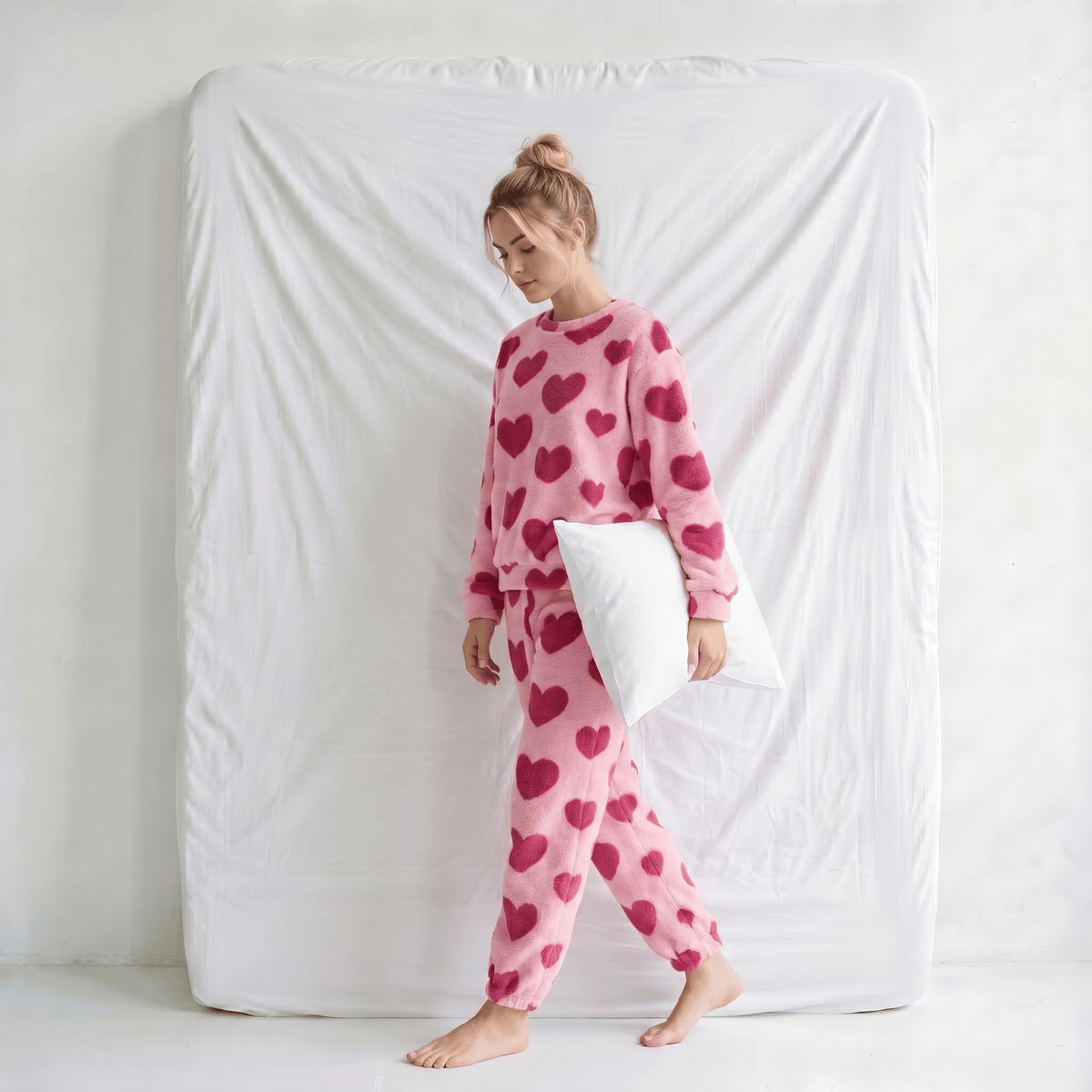 Ensemble Pyjama Coeur Femme