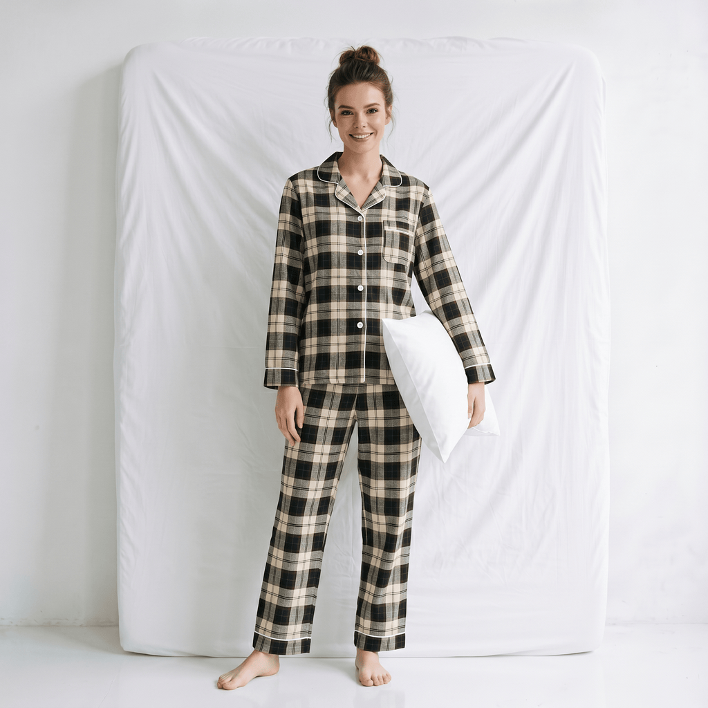 Ensemble Pyjama Femme à Carreaux