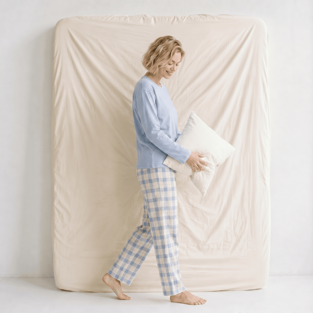 Ensemble Pyjama Femme Coton Bleu
