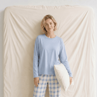 Ensemble Pyjama Femme Coton Bleu