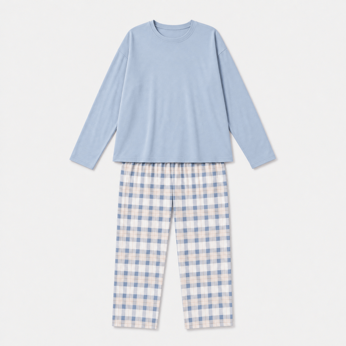 Ensemble Pyjama Femme Coton Bleu