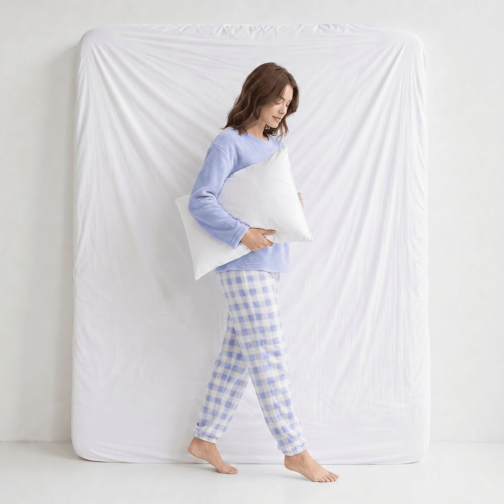 Ensemble Pyjama Femme Polaire Carreaux