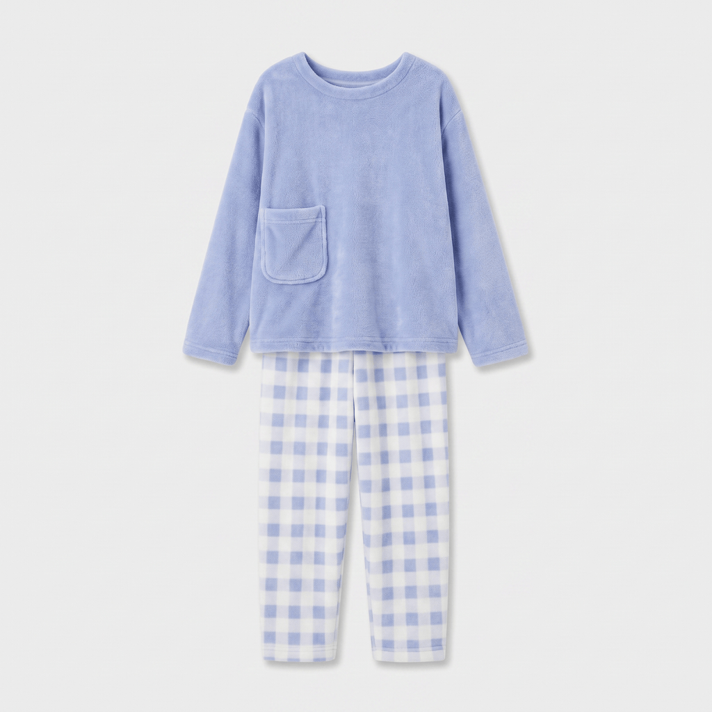 Ensemble Pyjama Femme Polaire Carreaux