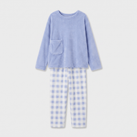 Ensemble Pyjama Femme Polaire Carreaux