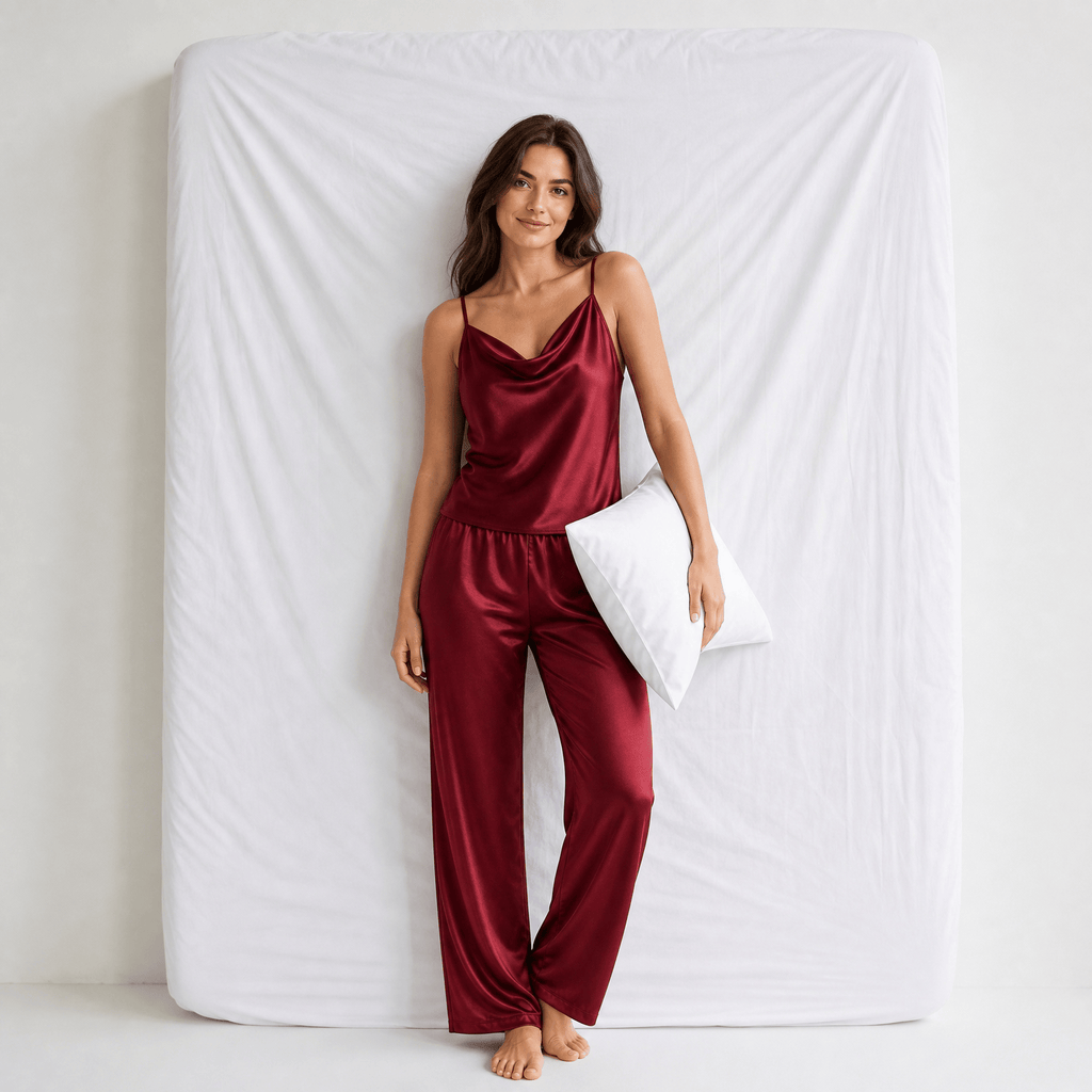 Ensemble Pyjama Femme Satin Nuit