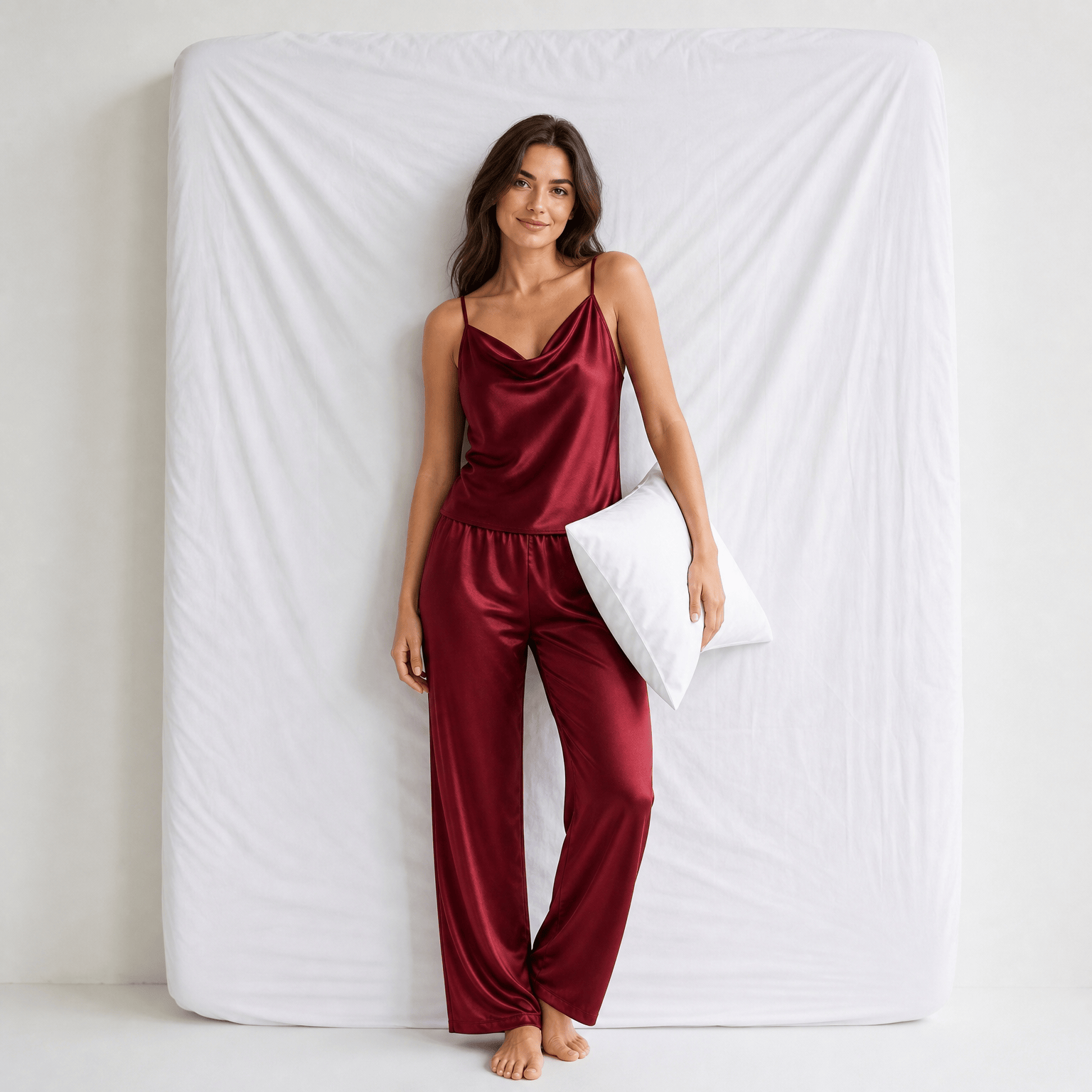 Ensemble Pyjama Femme Satin Nuit