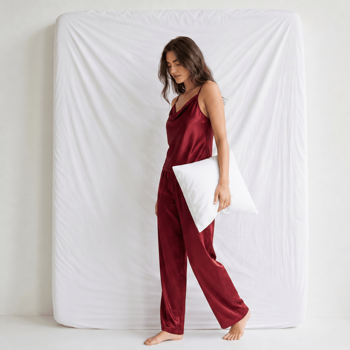 Ensemble Pyjama Femme Satin Nuit