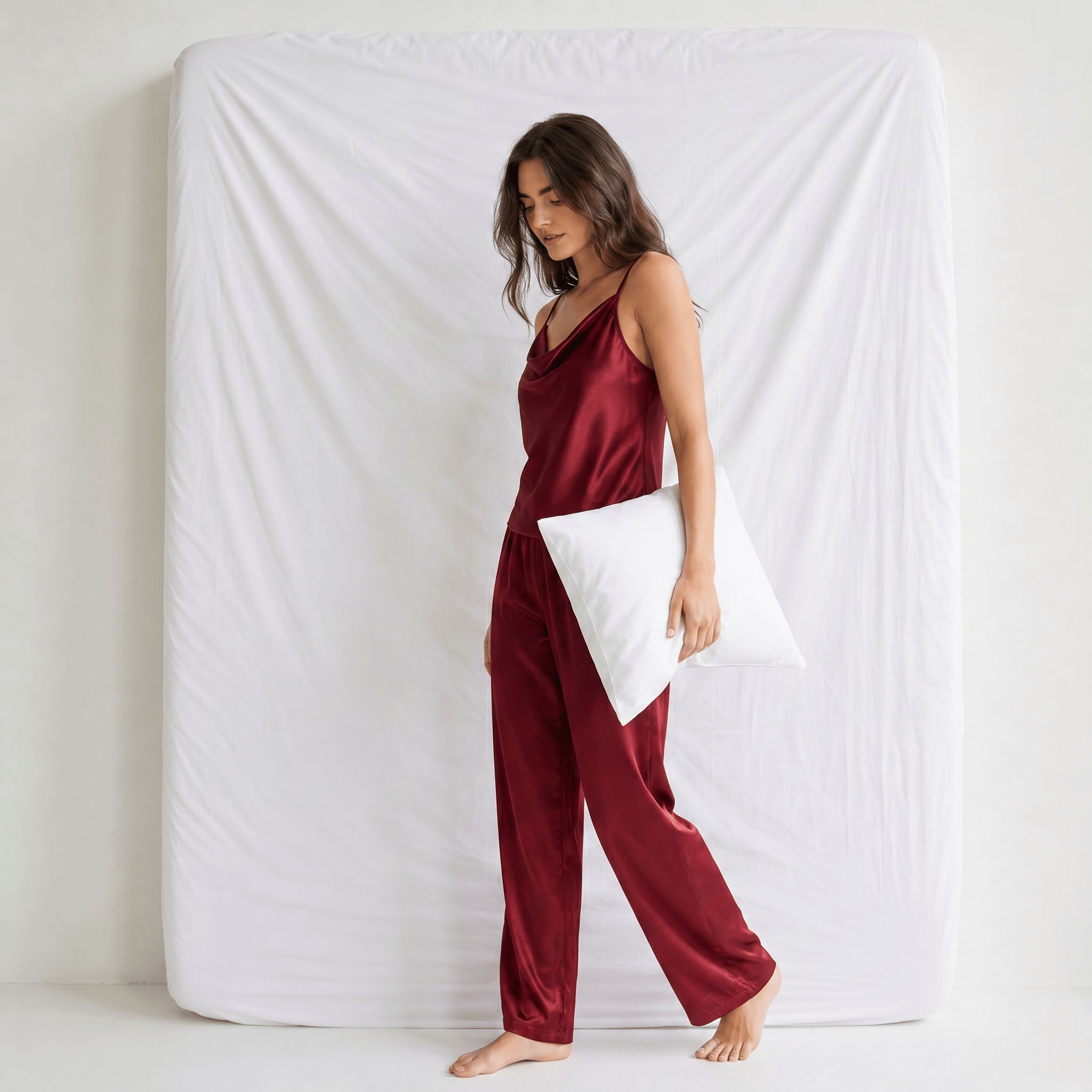 Ensemble Pyjama Femme Satin Nuit