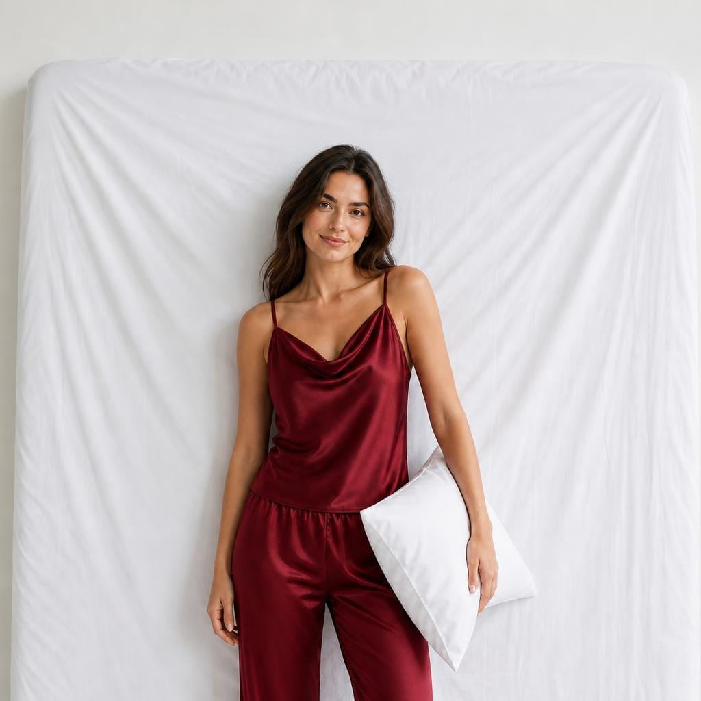 Ensemble Pyjama Femme Satin Nuit