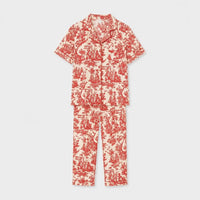 Ensemble Pyjama Femme Satin Rouge
