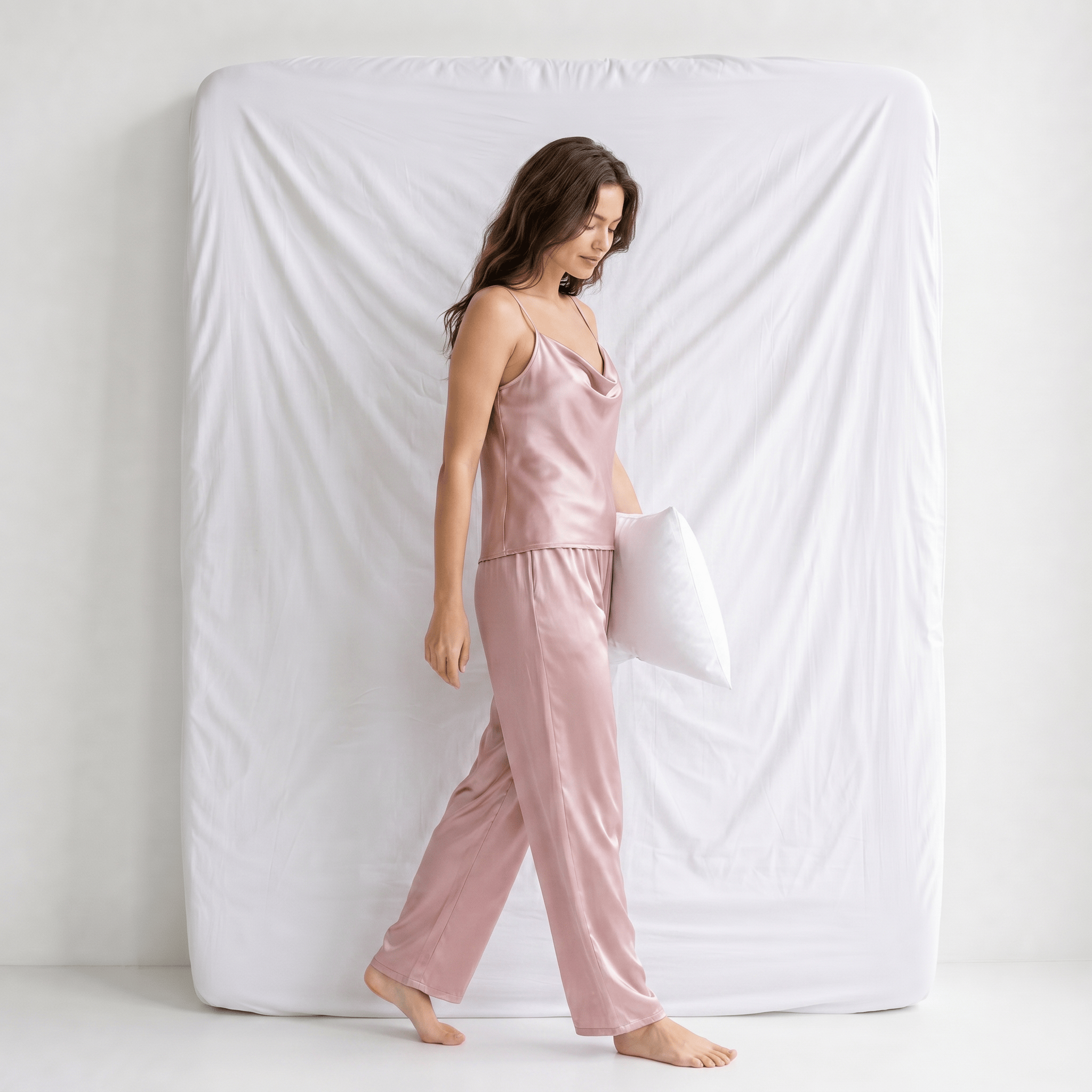 Ensemble Pyjama Femme Satiné