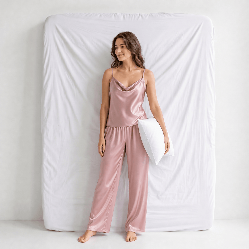 Ensemble Pyjama Femme Satiné