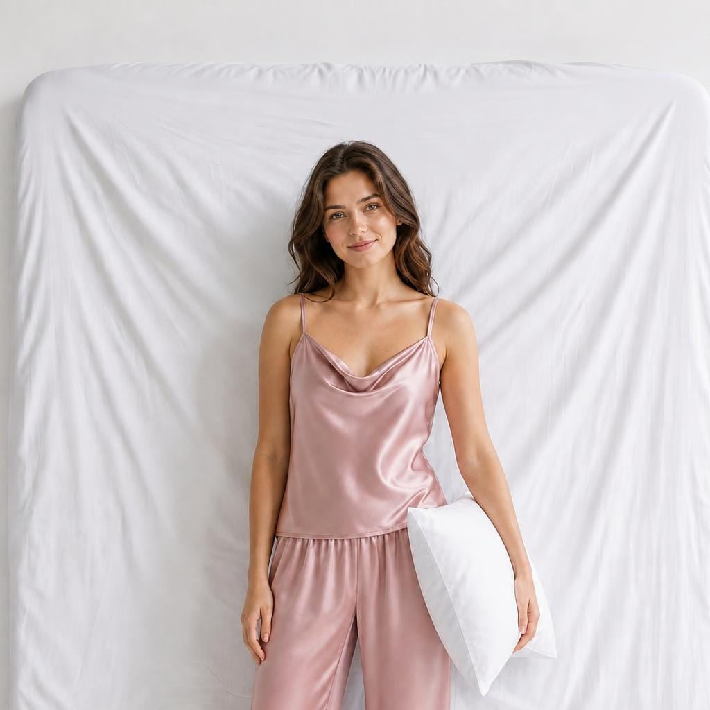 Ensemble Pyjama Femme Satiné