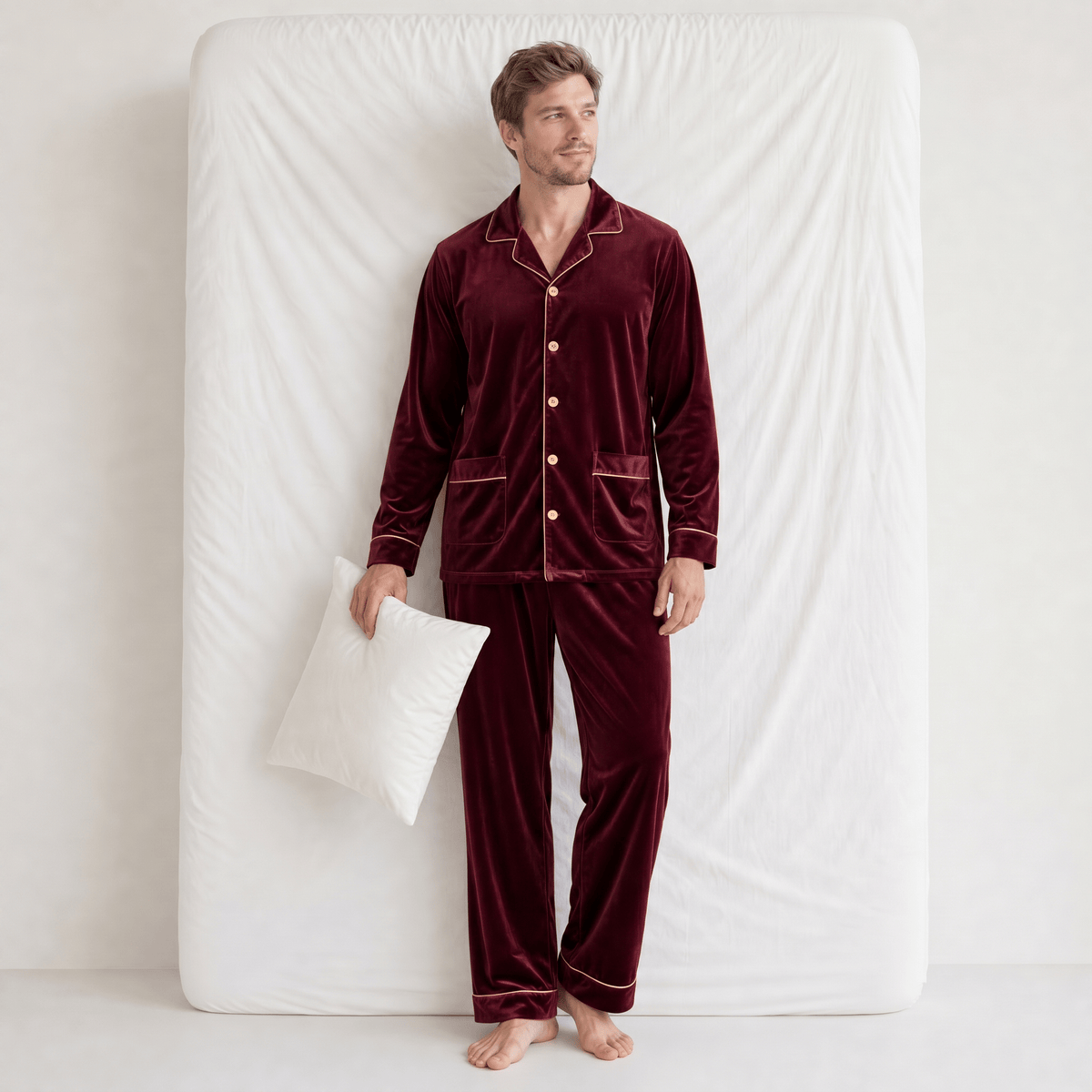 Ensemble Pyjama Velours Homme
