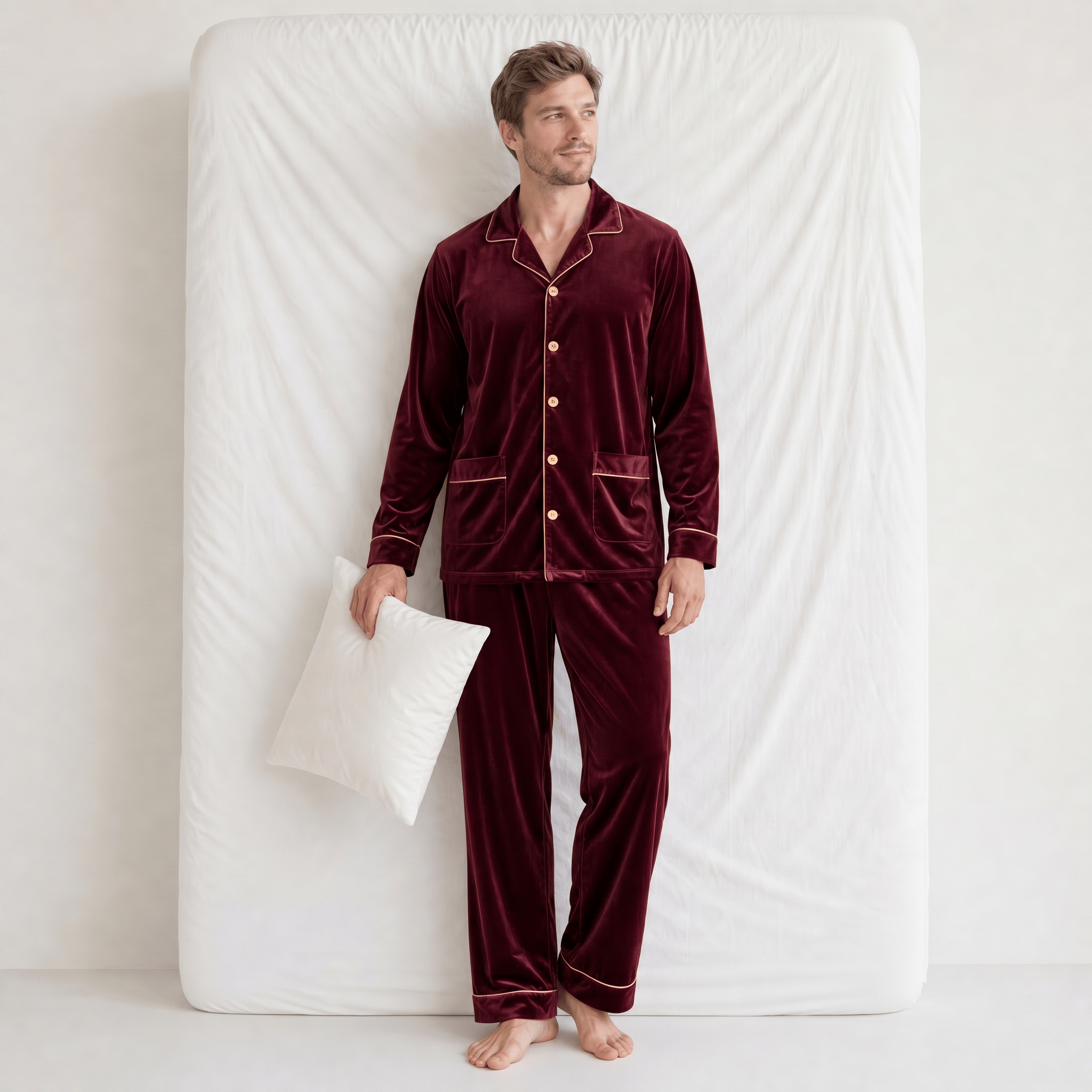 Ensemble Pyjama Velours Homme
