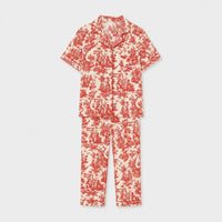 Ensemble Pyjama Femme Satin Rouge