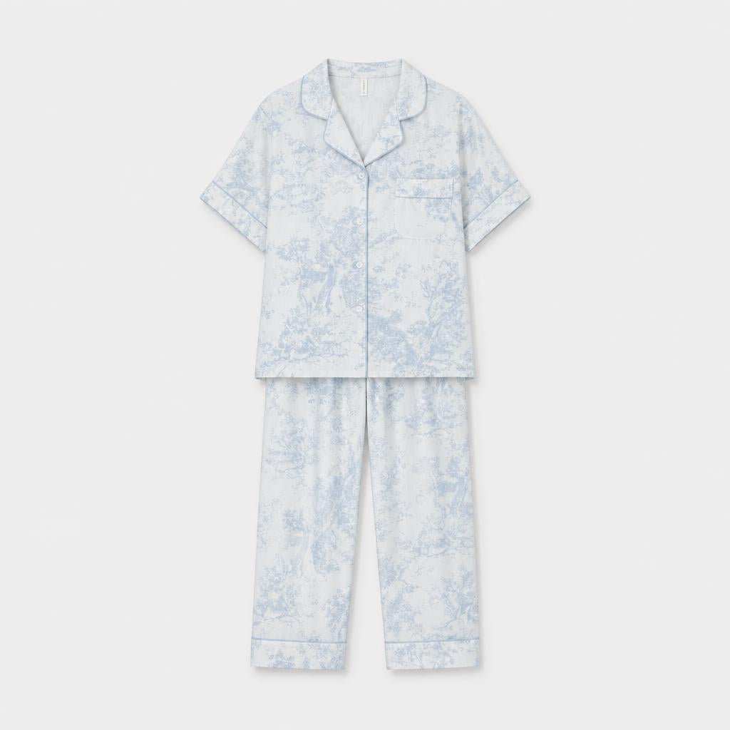 Pyjama Femme Satin Manches Courtes