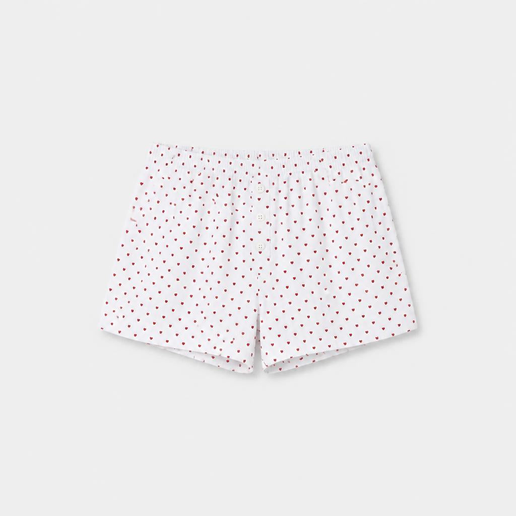 Short Pyjama Femme Coeur