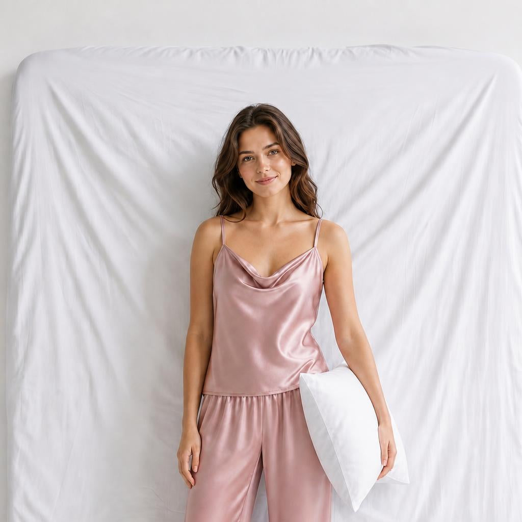 Ensemble Pyjama Femme Satiné
