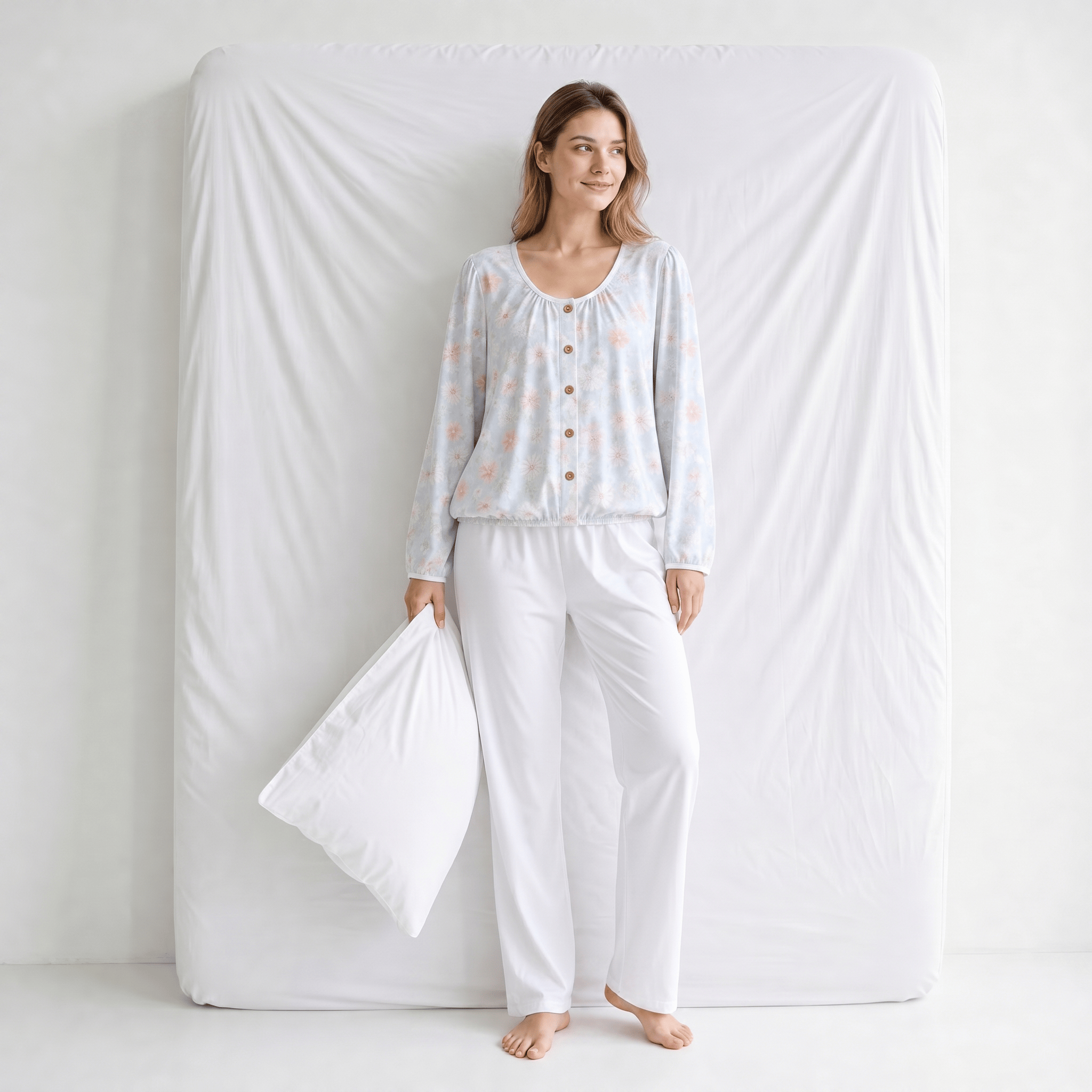 Haut De Pyjama Femme Coton