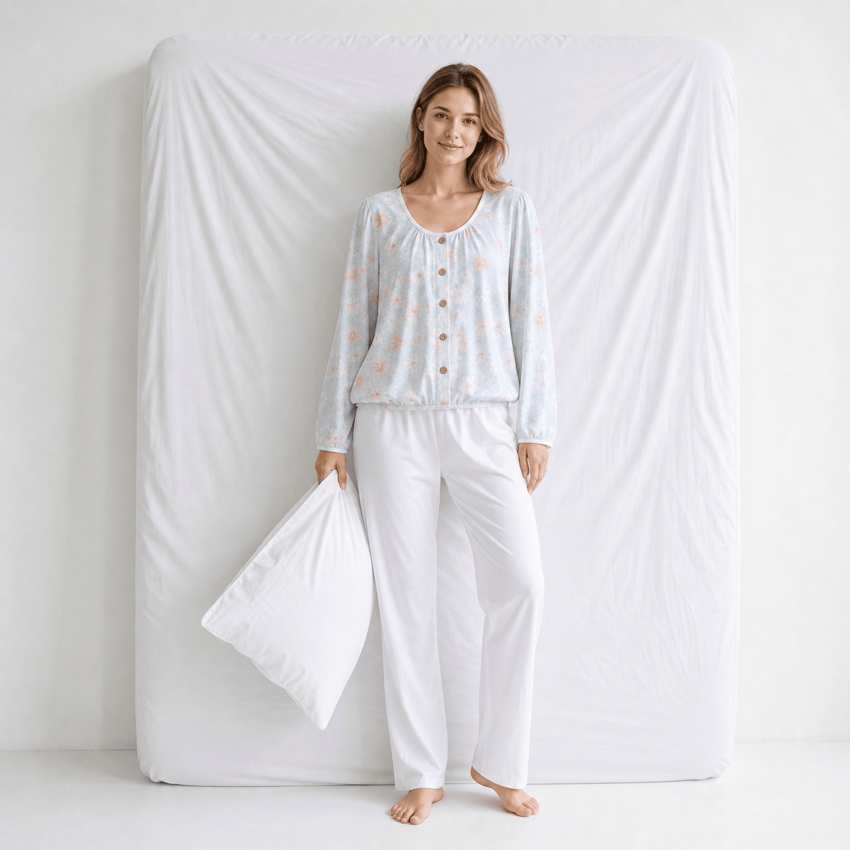 Haut De Pyjama Femme Coton