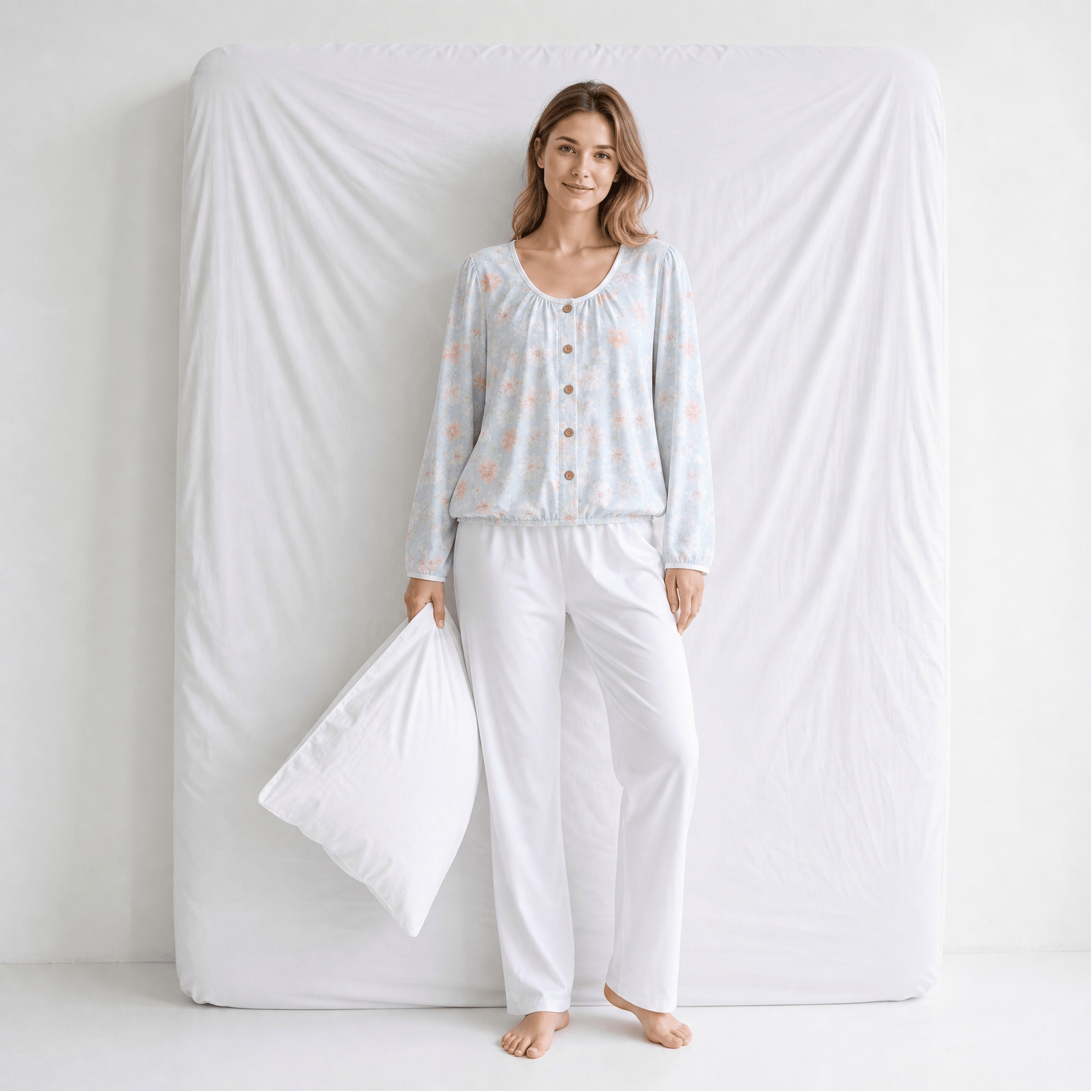 Haut De Pyjama Femme Coton