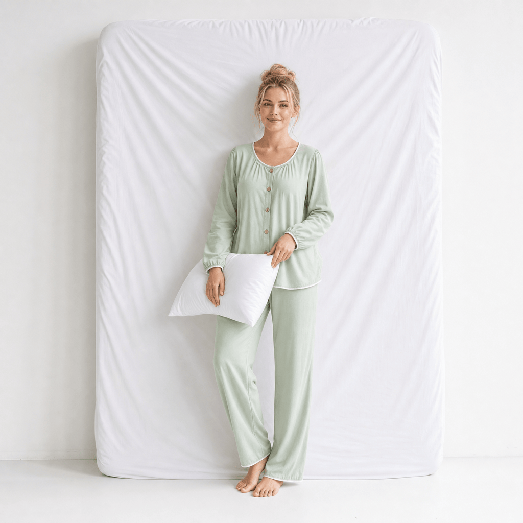 Haut De Pyjama Vert pour Femme