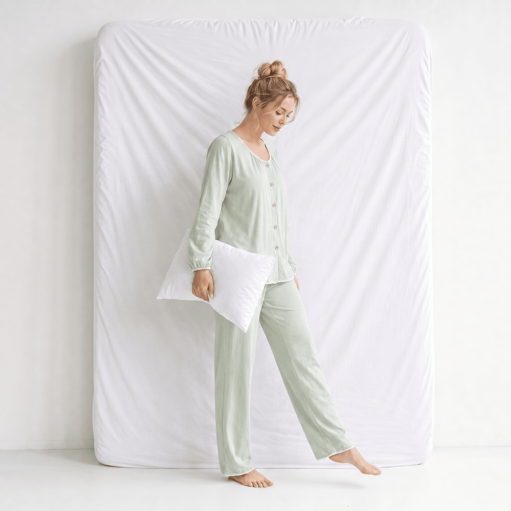 Haut De Pyjama Vert pour Femme