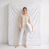Haut Pyjama Femme Col Rond