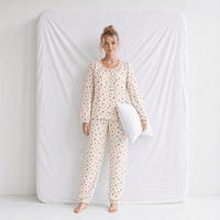 Haut Pyjama Femme Coton Imprimé