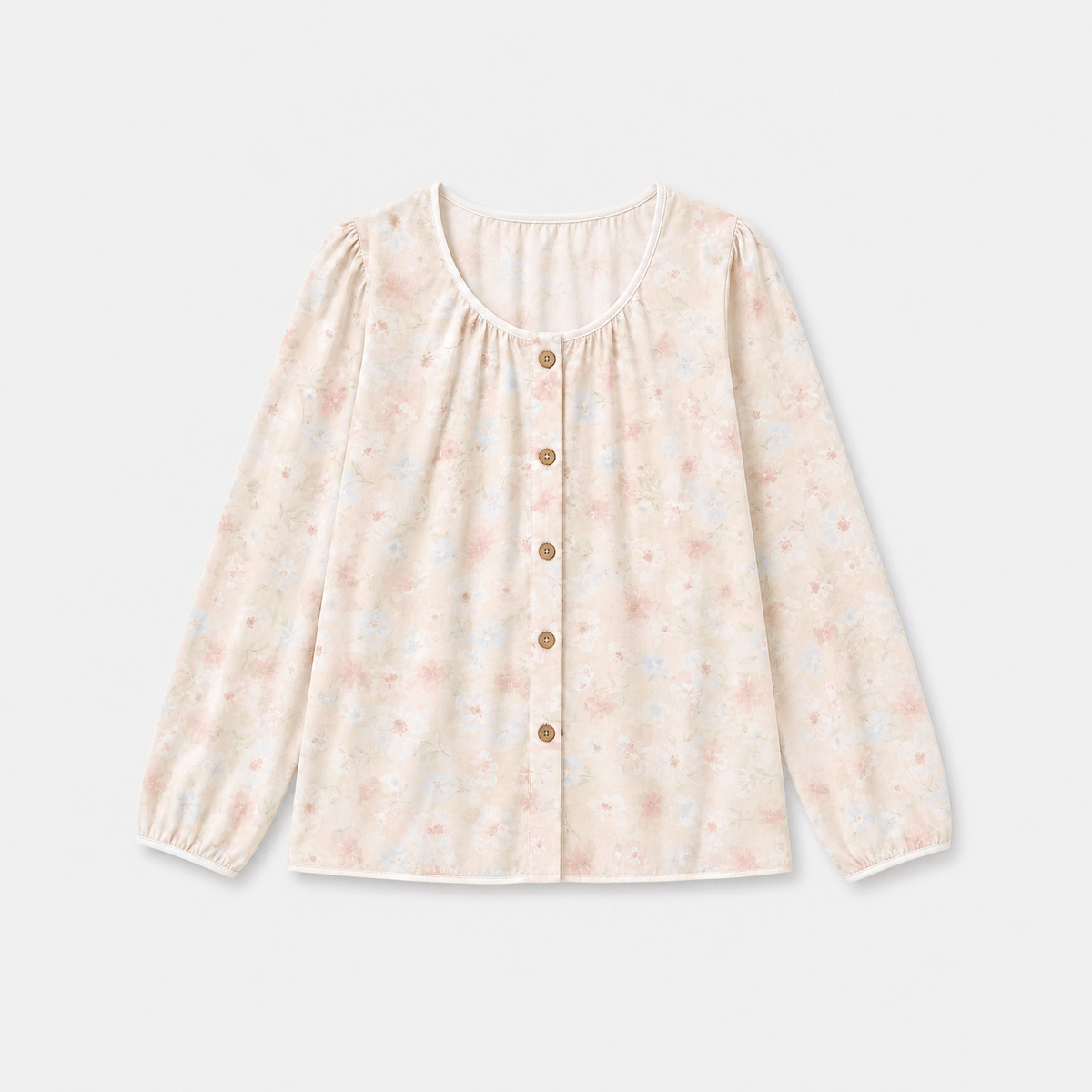 Haut Pyjama Manches Longues Coton