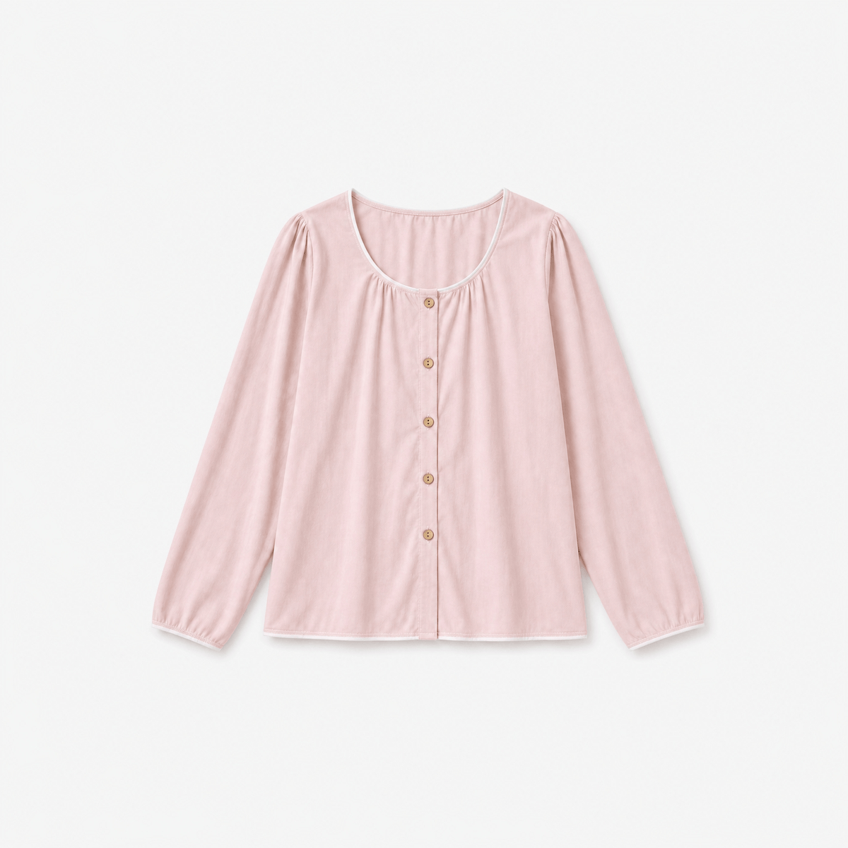 Haut Pyjama Rose Femme Manches Longues