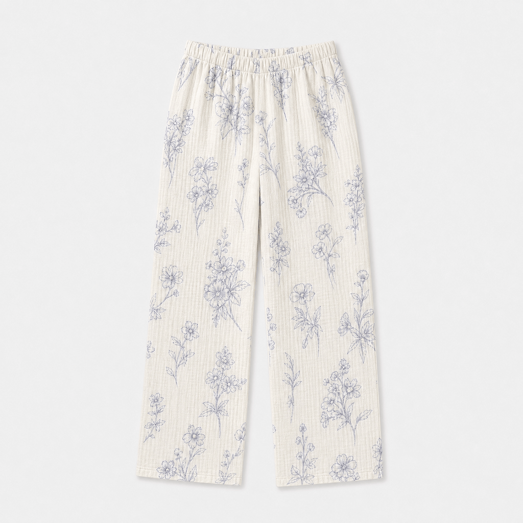 Pantalon Gaze De Coton Femme