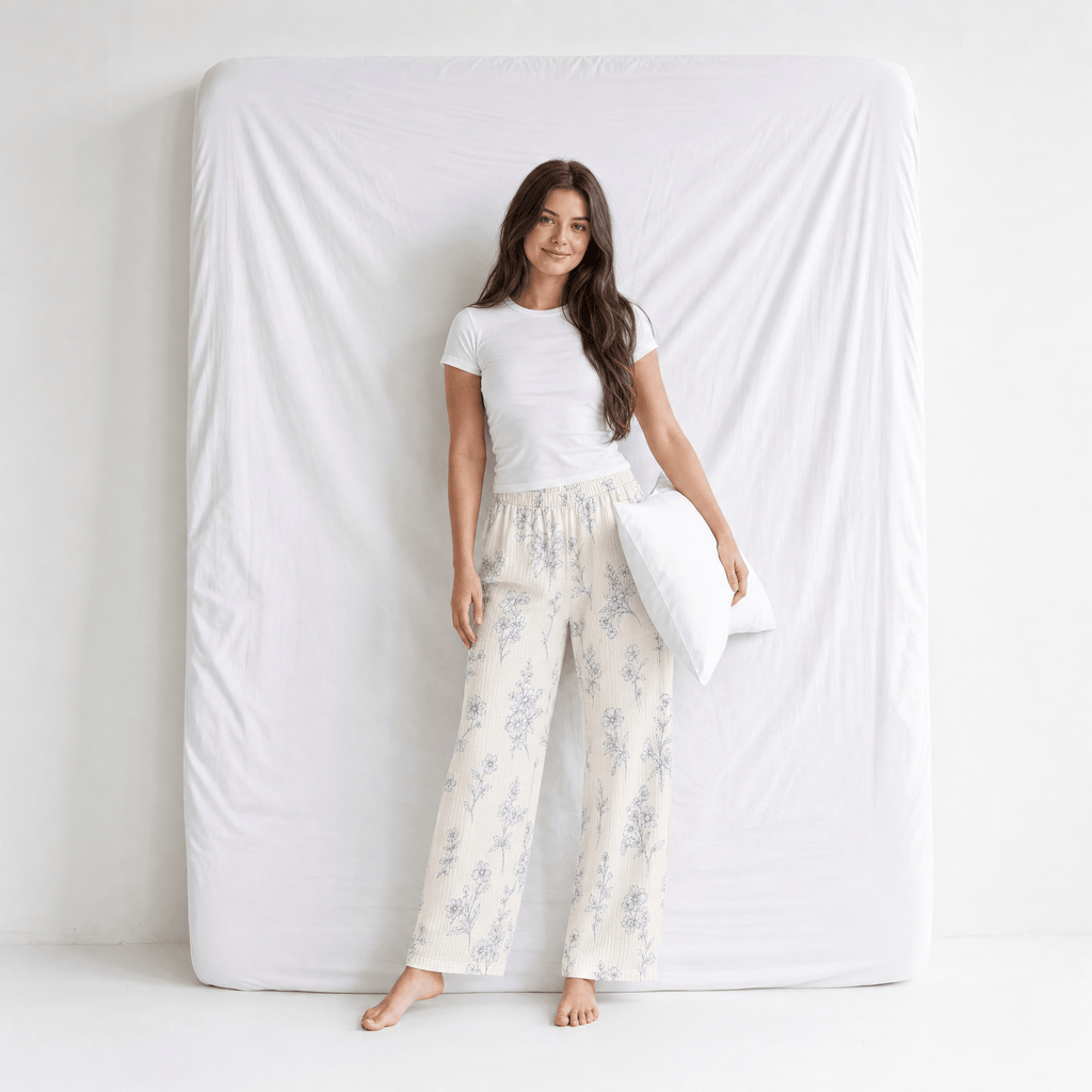 Pantalon Gaze De Coton Femme