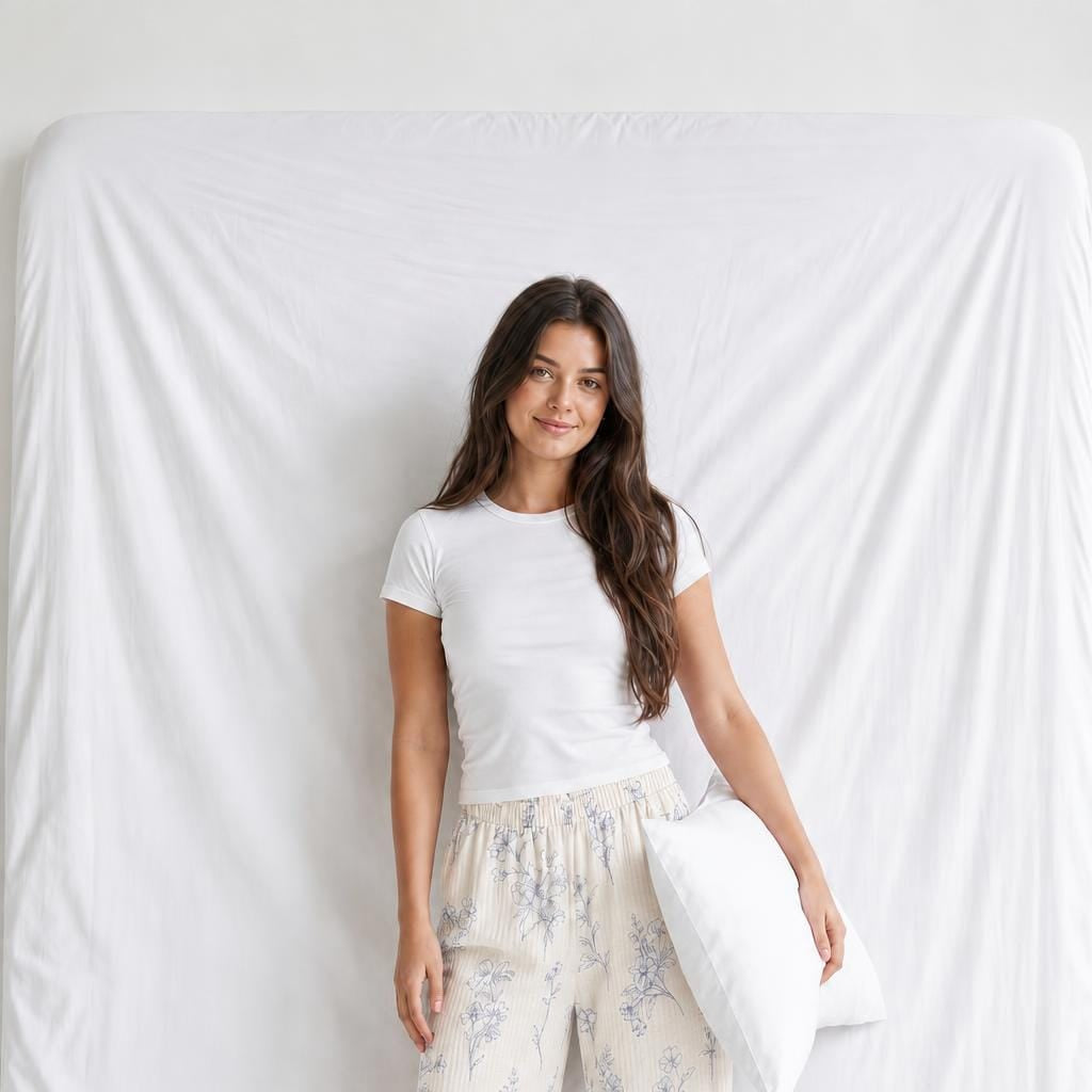 Pantalon Gaze De Coton Femme