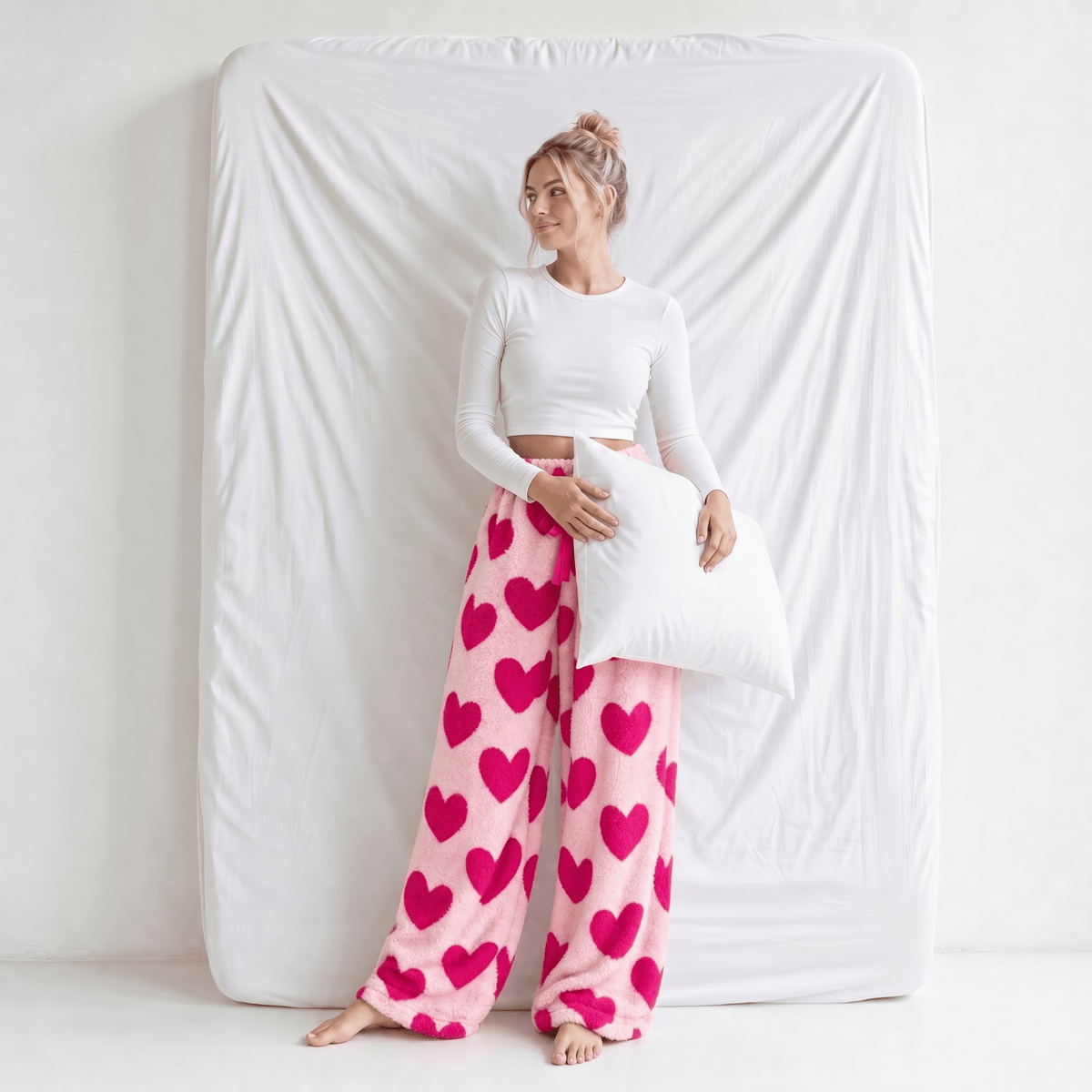 Pantalon Large Femme Chaud
