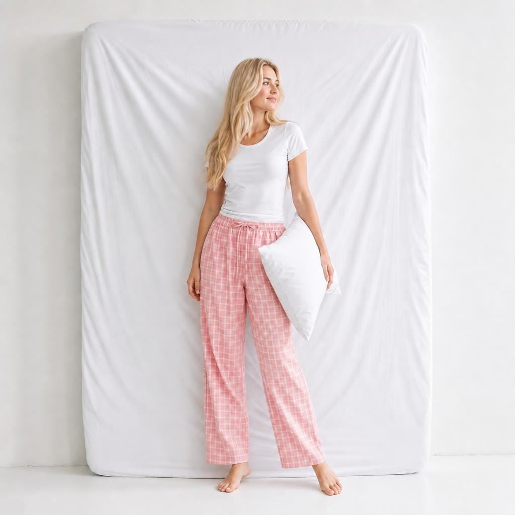 Pantalon Pyjama Carreaux Coton Léger