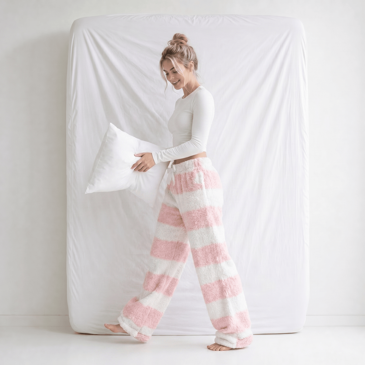 Pantalon Pyjama Femme Carreaux Hiver