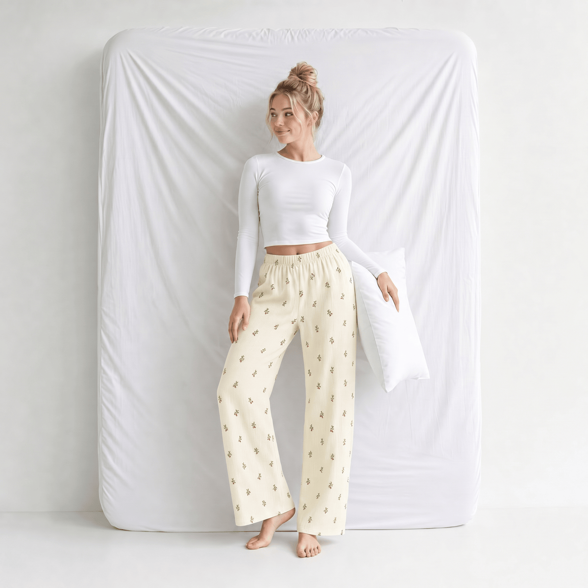 Pantalon Pyjama Femme Coton