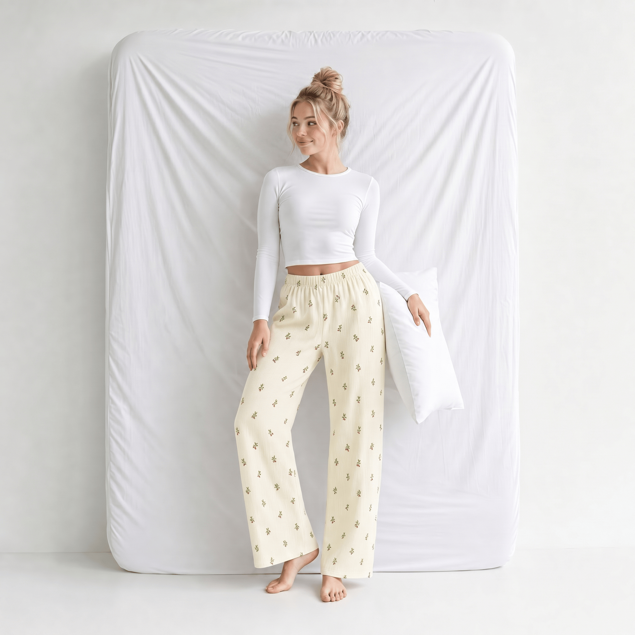 Pantalon Pyjama Femme Coton