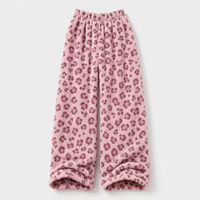 Pantalon Pyjama Flanelle Femme Rose