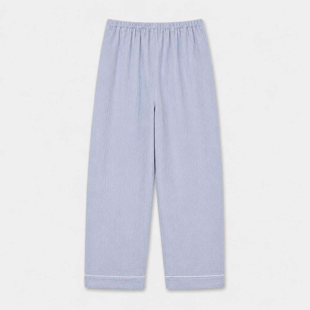 Pantalon Pyjama Homme Coton Bleu