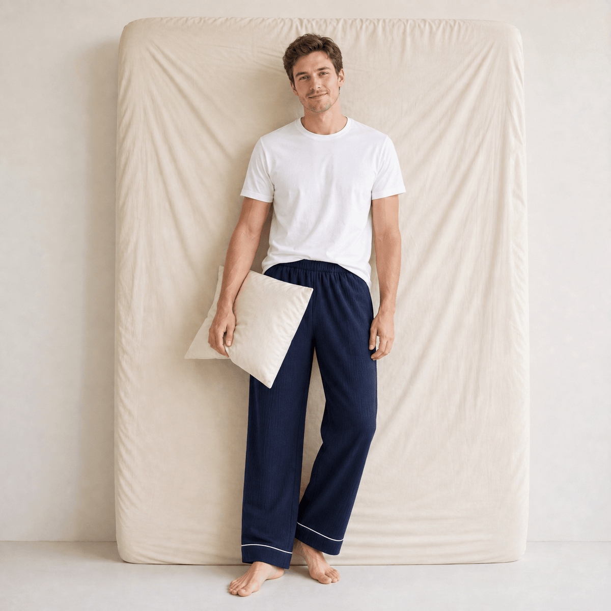 Pantalon Pyjama Homme Coupe Droite