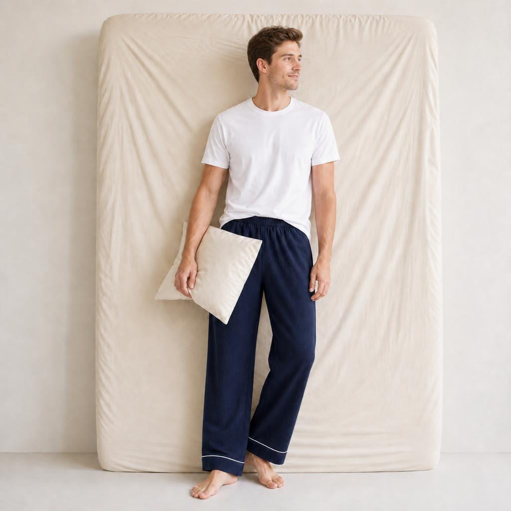 Pantalon Pyjama Homme Coupe Droite
